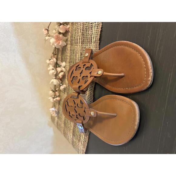 Tory Burch Brown Leather Women's Sandals *READ* - Picture 1 of 3